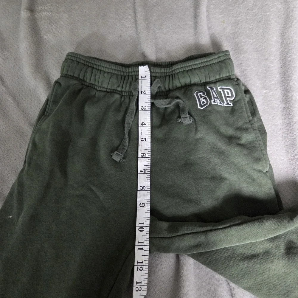 Gap Kids Boys Size XL Fleece Joggers Green Embroidered Logo